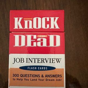 Knock 'Em Dead Job Interview Flash Cards box set 300 ?s/answers Martin Yate